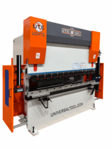 Automated press brake machining system with advanced tooling for sheet bending